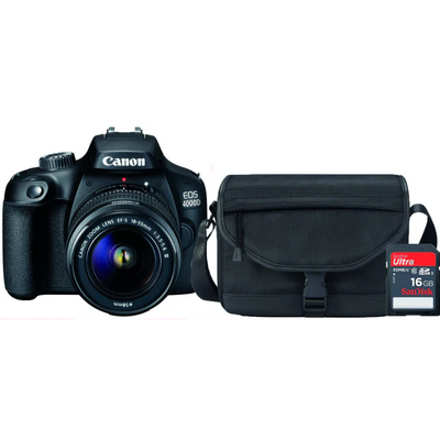 Canon EOS 4000D Starter Bundle