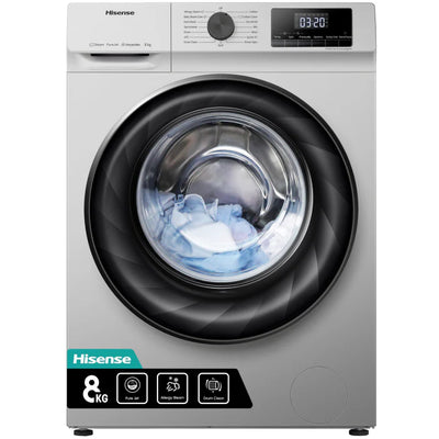 Hisense 8kg Front Loader Silver WFQY8012EVJMS