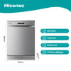 Hisense 13 Place Dishwasher Silver H13DX