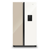 Hisense 508L SBS Fridge Water Dispenser White And Khaki Glass H670SDK-WD