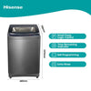 Hisense 18kg Titanium Top Loader WTY1802T